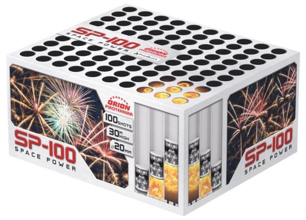 SP-100, 100 Schuss, NEM: 493g, Kaliber: 20mm, Brenndauer ca. 50 Sekunden